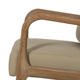 Armchair Beige 66 x 85 x 74 cm-4