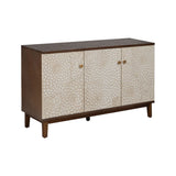 Sideboard MANACOR White Brown Pine 135 x 40 x 80 cm-0