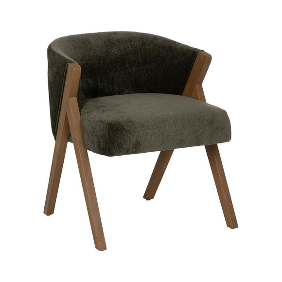 Dining Chair Polyester Wood Foam 58 x 59,5 x 68,5 cm-0