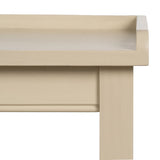 Hall Table with Drawers Cream 90 x 33 x 75 cm-3