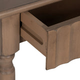 Console Brown Pine MDF Wood 90 x 30 x 75 cm-4