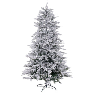 Christmas Tree White Green PVC Metal Polyethylene 120 X 120 X 240 CM-0