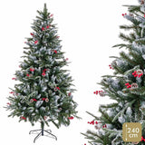 Christmas Tree PVC Snowfall 90 x 90 x 240 cm-2