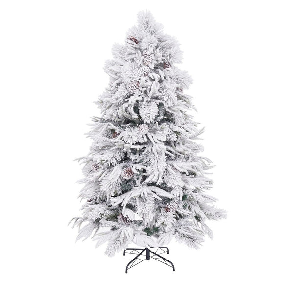 Christmas Tree PVC Polyethylene Pineapples Snowfall 90 x 90 x 210 cm-0