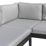 Garden sofa Agnes Corner-cupboard 224 x 224 x 65,5 cm Aluminium-5