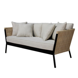 Garden sofa Niva Black Aluminium 171 x 81 x 72,5 cm-0