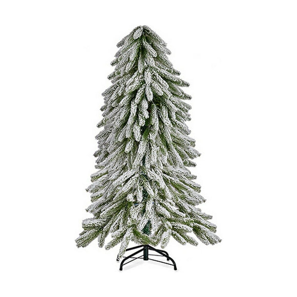 Christmas Tree Metal White Green Plastic-0