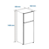 Combined Refrigerator Aspes AF145503EX 143 206 L Steel-2