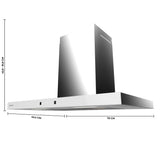 Cecotec Conventional Hood Flux TT 704400 Inox A++ 70cm 413m³/h LED BLDC 3 speeds-0