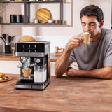 Electric Coffee-maker Cecotec Power Espresso 20 Touch & Cream 1350 W Black 20 bar 500 g 1,8 L-4