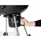 Coal Barbecue with Cover and Wheels Fieldmann FZG 1004 Black Circular-2