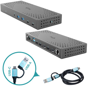 USB Hub i-Tec USB 3.0 / USB-C / Thunderbolt, 3x 4K Docking Station Gen 2 + Power Delivery 100W-0