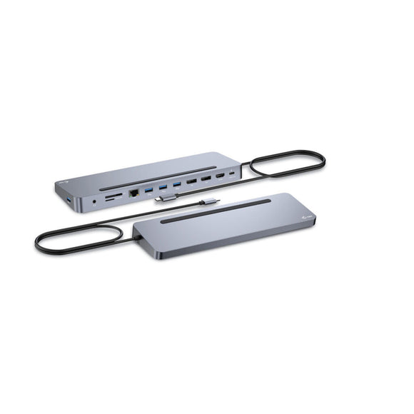 USB Hub i-Tec C31FLAT2PDPRO100W 100 W Silver-0