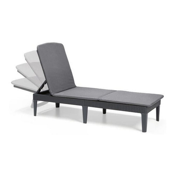 Sun-lounger Allibert by KETER 8711245146294 Grey 187 x 58 x 29 cm-0