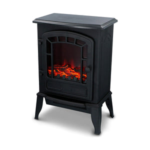 Decorative Electric Chimney Breast Classic Fire Torino Black 2000 W-0