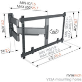 TV Mount Vogel's TVM5645 NEGRO 40" 35 kg-1