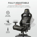 Gaming Chair Trust GXT 712 Resto Pro Yellow Black-10