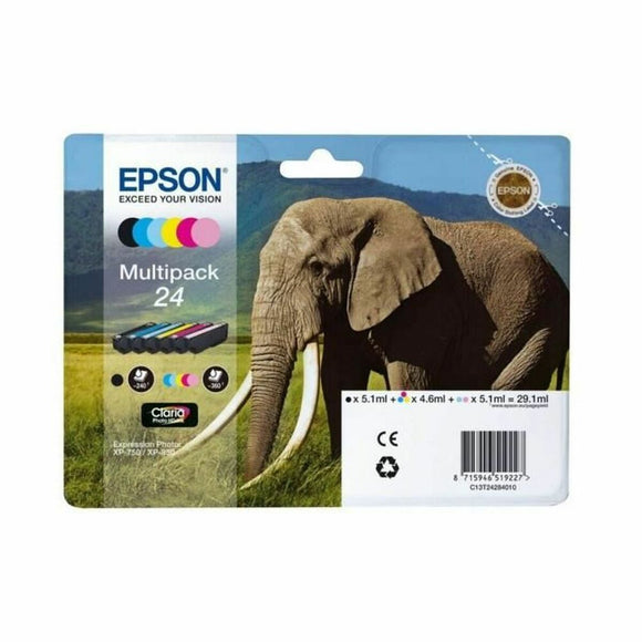 Original Ink Cartridge Epson Multipack 24 Yellow Black Cyan Magenta-0
