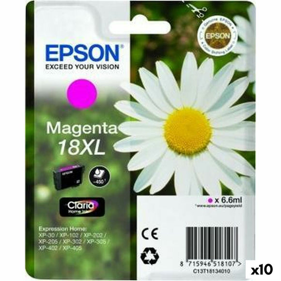 Original Ink Cartridge Epson  Nº18XL Magenta (10 Units) (1 Unit)-0