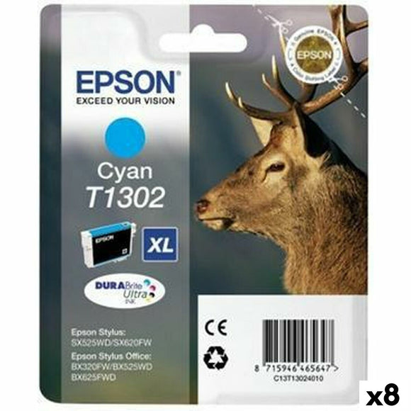 Original Ink Cartridge Epson BX320FW Cyan (8 Units)-0