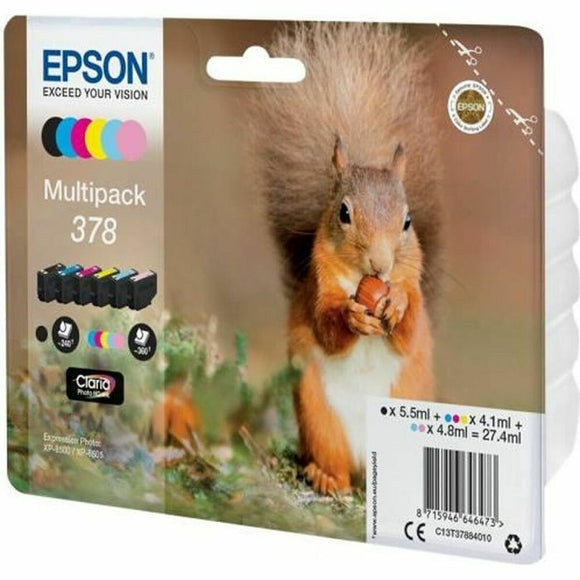 Original Ink Cartridge Epson Multipack 378 Yellow Black Cyan Magenta-0