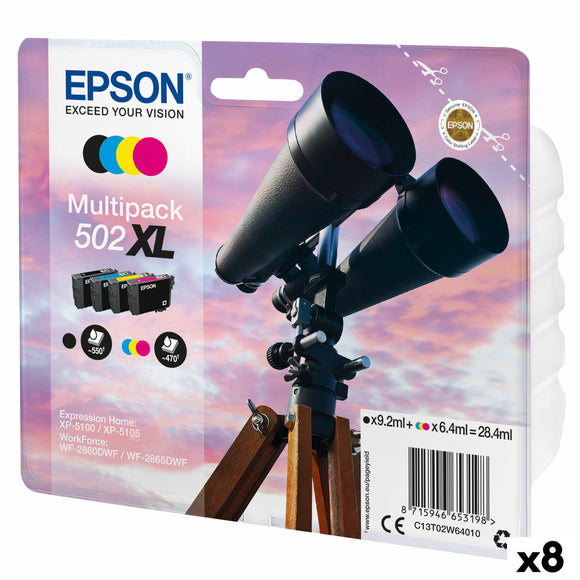 Original Ink Cartridge Epson XP-5100 5105 WF2860DWF 2865DWF Black/Cyan/Magenta/Yellow (8 Units)-0