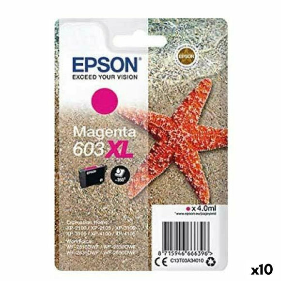 Original Ink Cartridge Epson 603 XL Magenta (10 Units)-0