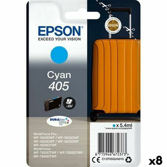 Original Ink Cartridge Epson Nº 405 Cyan (8 Units)-0