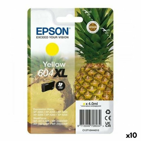 Original Ink Cartridge Epson XP-2200 WF-2910DWF Yellow (10 Units)-0