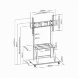 Holder GEMBIRD TVS-100F-01 37" 100"-2