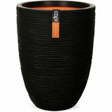 Planter Capi Europe Black Plastic Circular-0