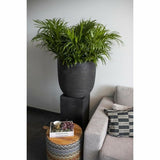 Planter Capi Europe Nature Rib Black Plastic-2