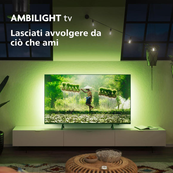 Philips LED Ambilight TV | 55PUS8319/12 | 55 | Smart TV | Titan | 4K UHD | Black-0