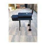 Coal Barbecue with Cover and Wheels Black (112 x 63 x 112 cm)-8