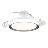 Ceiling Fan with Light Philips 929004081801 White Golden Metal-2