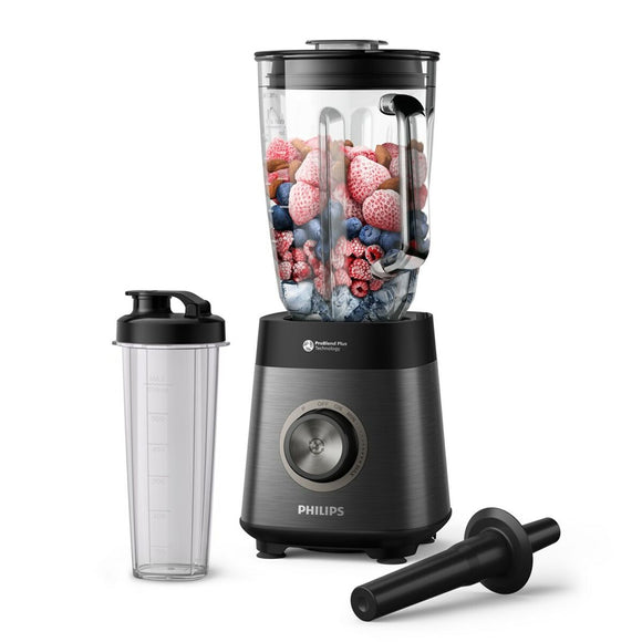 Cup Blender Philips HR3041/00 Black Grey 1200 W 2 L-0