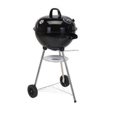 Coal Barbecue with Wheels Black 47 x 90 cm Circular-0