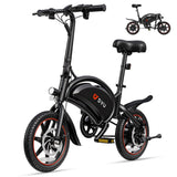 Electric Bike DYU DYU-D3S-001 Black 250 W 10 Ah 14"-3