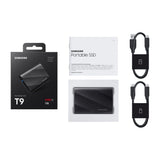 External Hard Drive Samsung T9  Black 1 TB-1