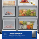 Combined Refrigerator Samsung RS70F65QETEF Steel-4