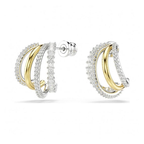 Ladies' Earrings Swarovski 5689718 Silver Golden-0