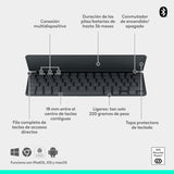 Keyboard Logitech 920-012973 Graphite Spanish QWERTY-24