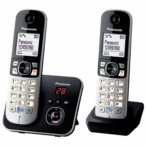 Wireless Phone Panasonic KX-TG6822FRB Black Grey-0