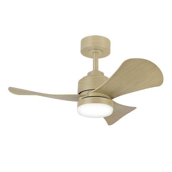 Ceiling Fan with Light Romimex White Natural-0