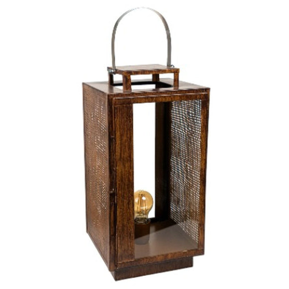 Lantern Romimex Brown Metal Lantern 23 x 46 x 23 cm-0