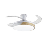 Ceiling Fan with Light Romimex White Natural-0