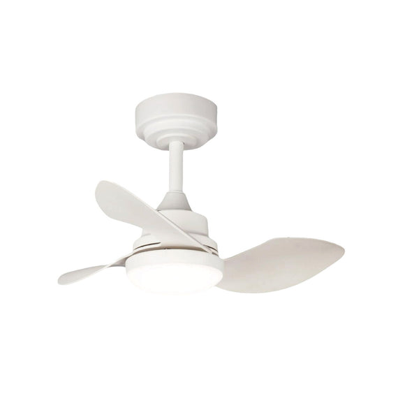 Ceiling Fan with Light Romimex White Grey-0