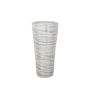 Floor vase Alexandra House Living White Ceramic 30 x 70 x 30 cm-0