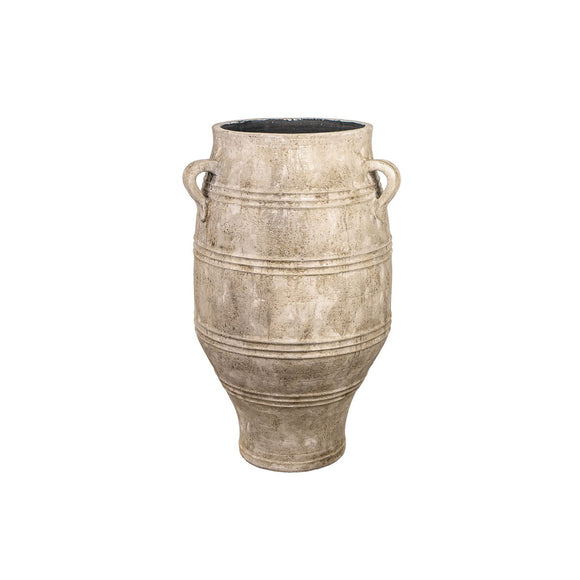 Floor vase Alexandra House Living Beige Ceramic 60 x 100 x 60 cm-0