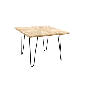 Side table Romimex Natural Teak 60 x 45 x 60 cm-0